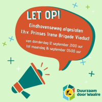 Zaterdag 14 sept: wegafsluitingen Nieuws afbeelding